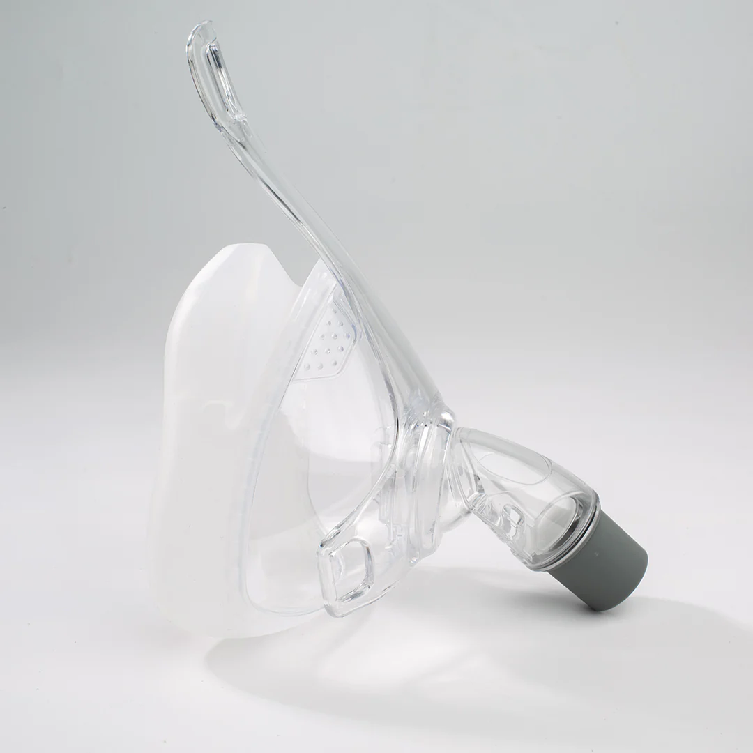 BMC F5 Vollgesichtsmaske (Full Face CPAP Maske) mit flexiblem Rillenkissen in Größen S M L | Komplettset - Image 4
