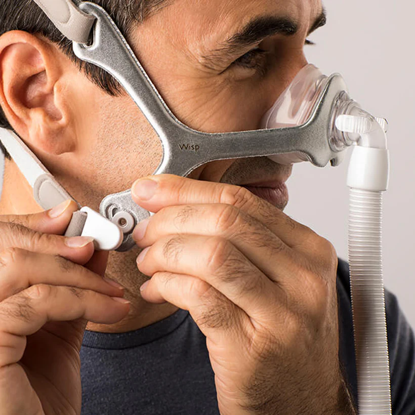 Philips Wisp Nasenmaske mit Stoffrahmen inkl. 3 verschiedenen Maskenkissen | Komplettset - Image 8