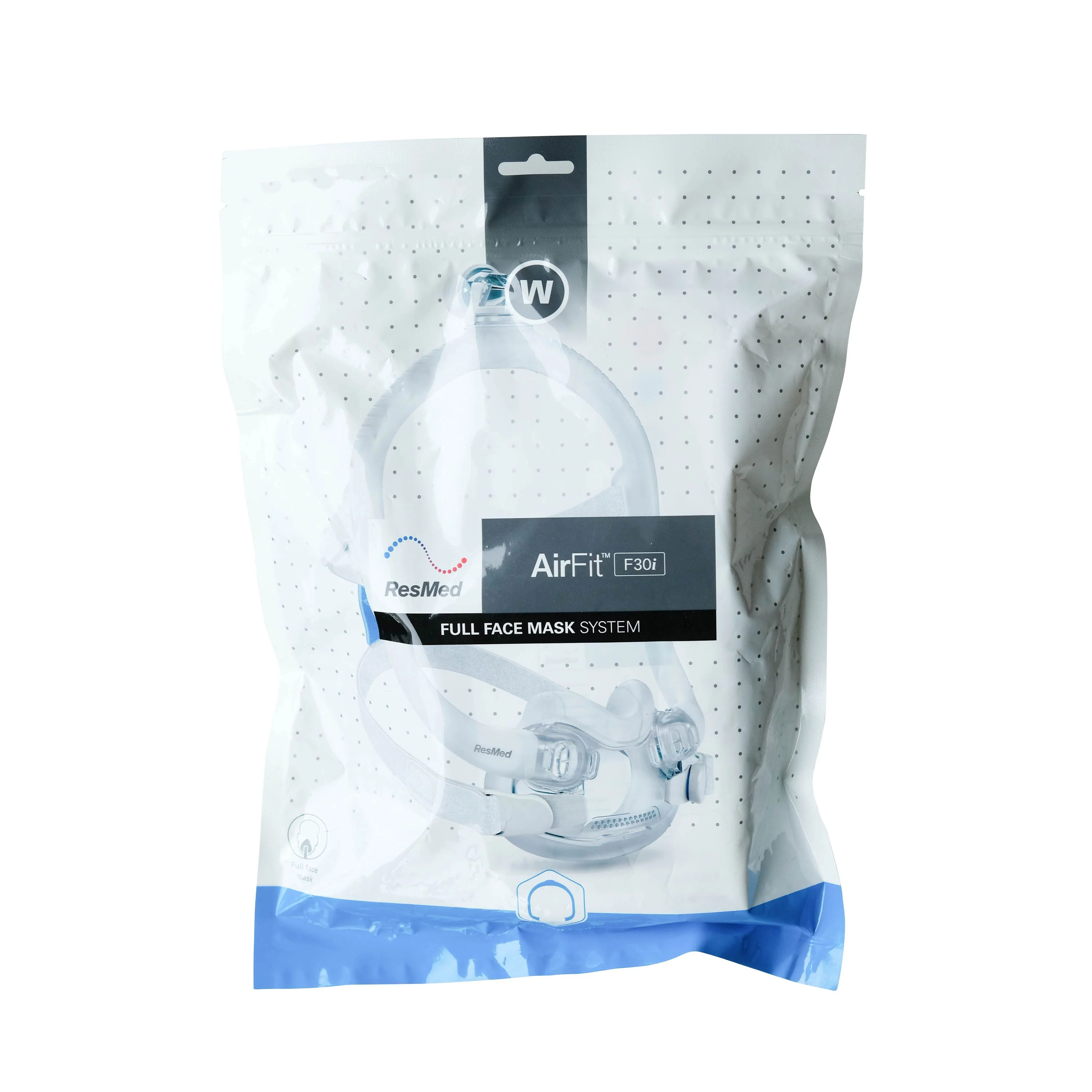 ResMed AirFit F30i Vollgesichtsmaske (Full Face Maske) für Seitenschläfer in Größen S, S/Standard, M, M/Large & Wide | Komplettset