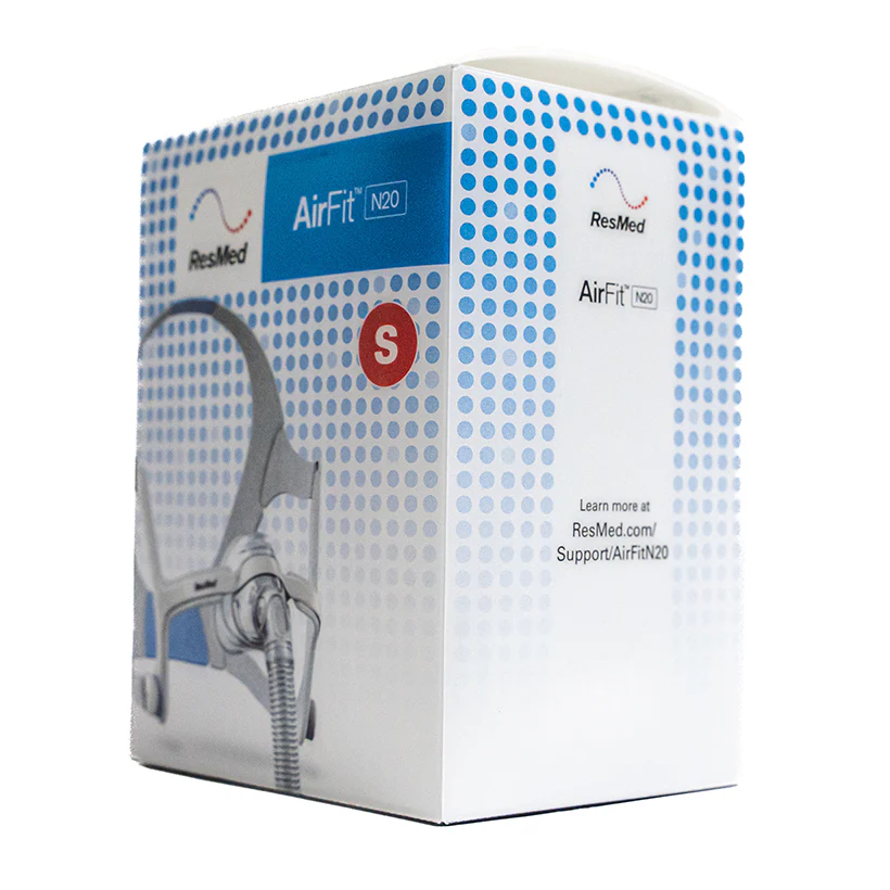 ResMed AirFit N20 Nasenmaske (CPAP-Maske) für Herren mit InfinitySeal Maskenkissen in Größen S M L | Komplettset - Image 9