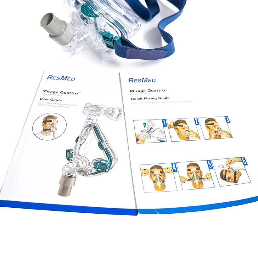 ResMed Mirage Quattro Vollgesichtsmaske (Full Face CPAP-Maske) in Größen S M L | Komplettset - Image 10